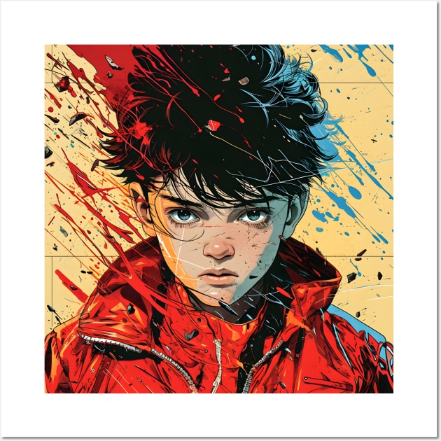 Akira Unleashed: Cyberpunk Masterpiece, Psychic Power Saga, and Fan Art Fusion Wall Art by insaneLEDP